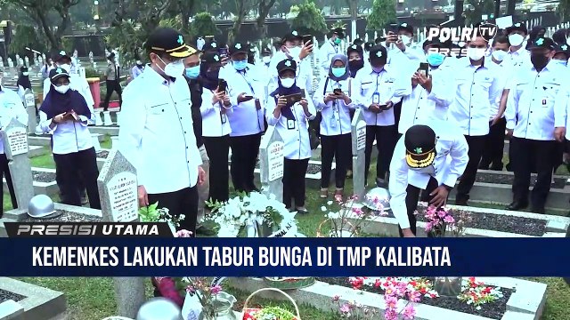 Kenang Jasa Pahlawan Kesehatan, Kemenkes Lakukan Tabur Bunga di TMP Kalibata