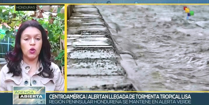 Alerta verde en Honduras ante proximidad de tormenta tropical Lisa