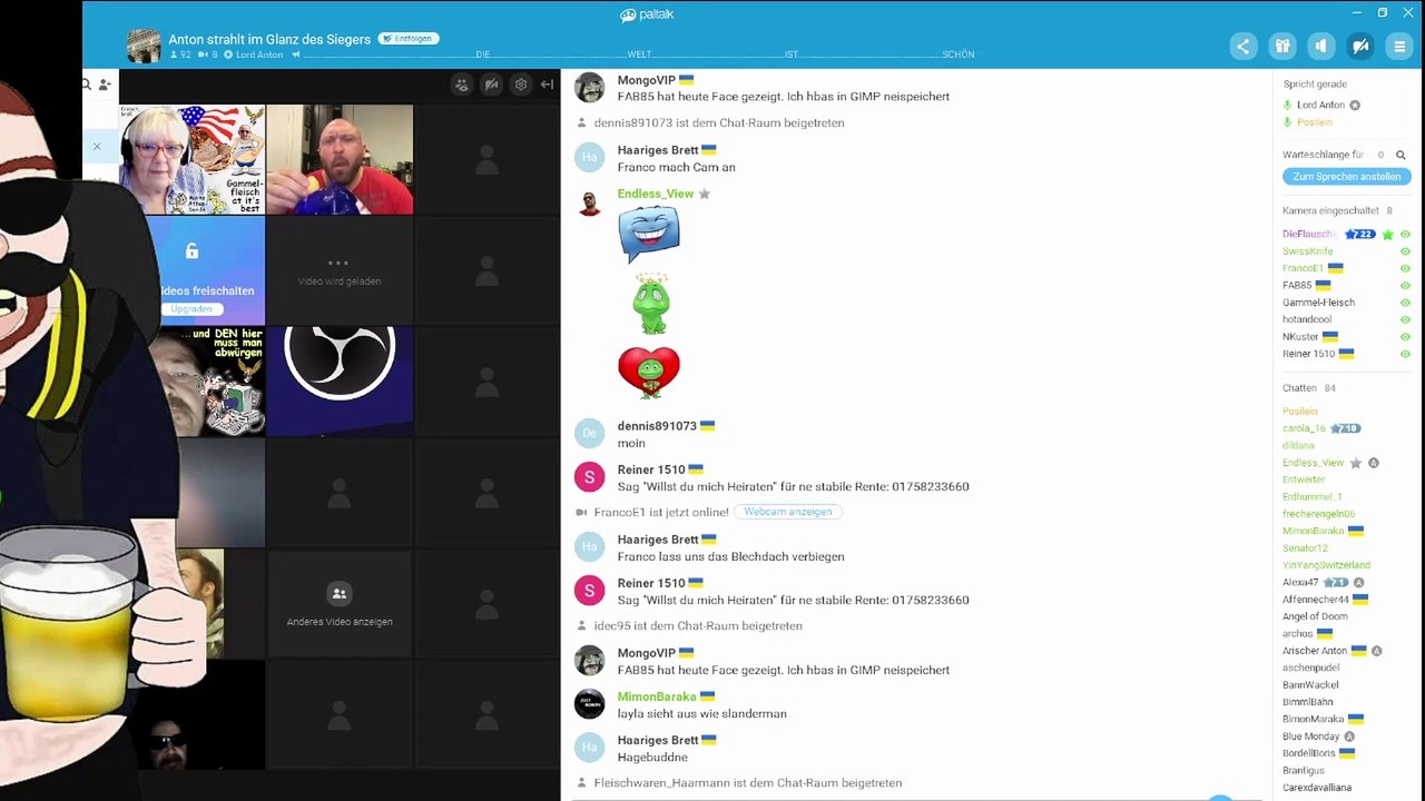 Rentner Paltalk Thema: ANTON schwarze Arier-Nafri?! |PREMIUM 18