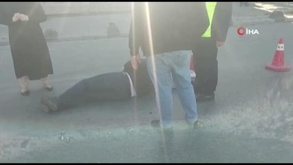 Sultanbeyli'de kontrolden çıkarak refüje çarpan motosikletin sürücüsü yaralandı