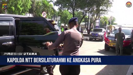 Kapolda NTT Silaturahmi Dengan GM Angkasa Pura