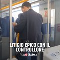 L'incredibile video del litigio in treno fra una donna e un controllore