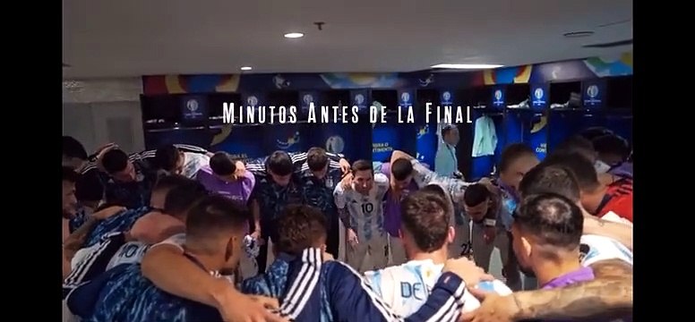 La arenga de Lionel Messi antes de la final de la Copa América 2021 en el Maracaná