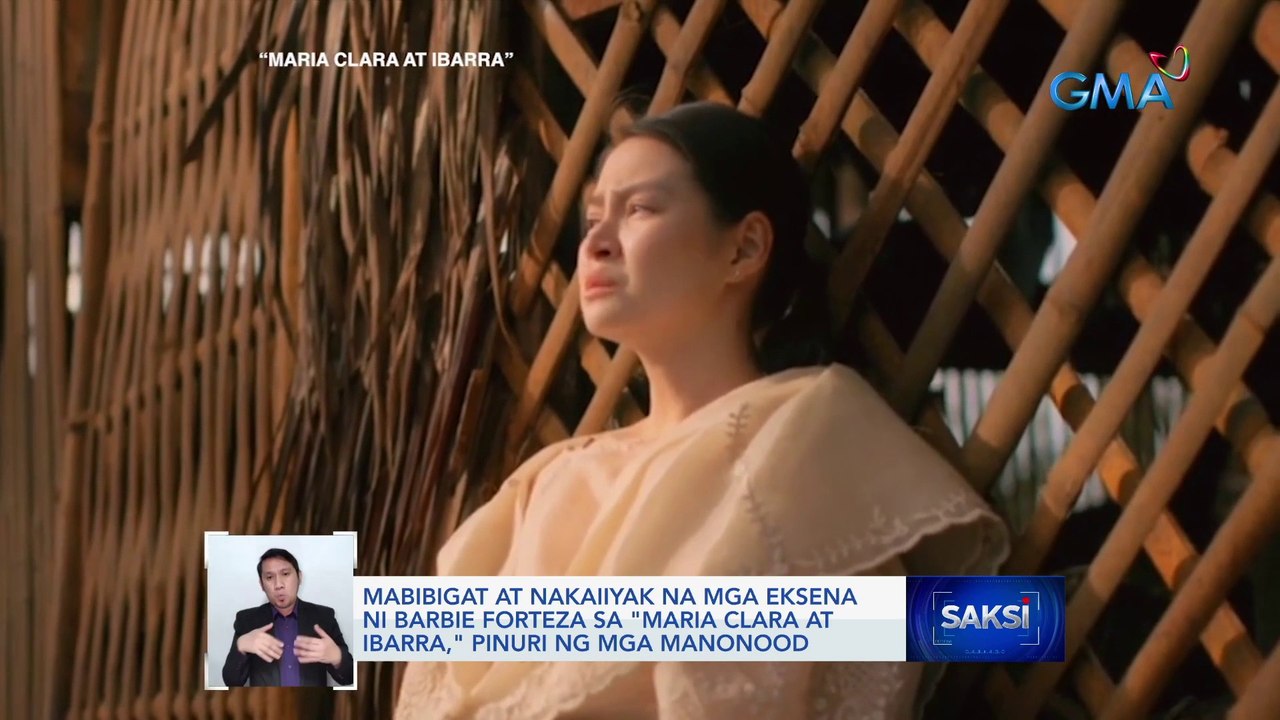 Mabibigat at nakaiiyak na mga eksena ni Barbie Forteza sa "Maria Clara at Ibarra," pinuri ng mga manonood | Saksi