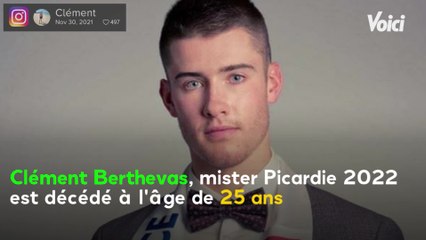 VOICI - Mort de Clément Berthevas à 25 ans : Mister Picardie est décédé dans un accident de la route
