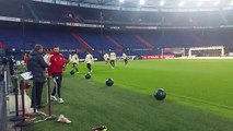 Feyenoord - Lazio, allenamento di rifinitura al De Kuip