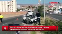 Batman'da otomobil takla attı