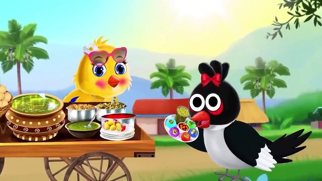लालची पानीपुरी वाला कौवा 2_ chidiya cartoon _ chidiya kauwa hindi kahani _tuni chidiya _ moral story