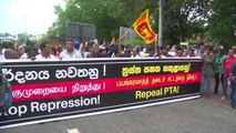 Sri Lanka'da hükümet karşıtı protesto düzenlendi