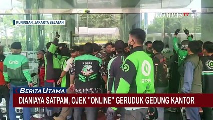 Rekannya Dianiaya Satpam, Ratusan Ojek Online Geruduk Gedung Multivision di Kuningan!