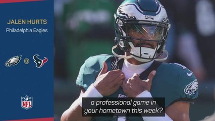 Hurts excited for Houston homecoming