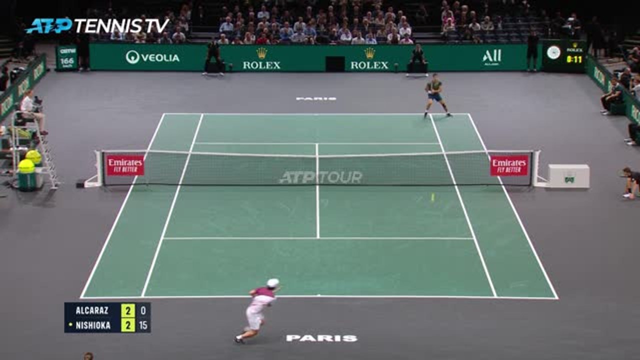 Highlights: Alcaraz ohne Probleme gegen Nishioka