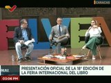 Min. Ernesto Villegas invita a la población venezolana XVIII Feria Internacional del libro 2022