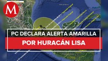 PC declara alerta amarilla por huracán Lisa en Quintana Roo