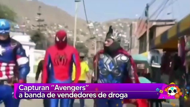 Captura Avengers a vendedores de droga
