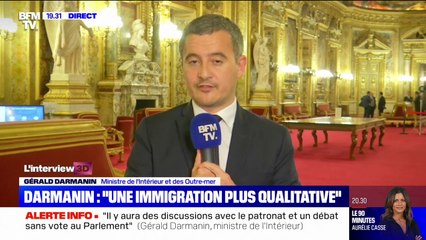 Gérald Darmanin sur la loi immigration: "Le gouvernement est ferme mais pas fermé et ouvre la porte à des propositions" des oppositions