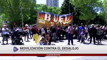 PROTESTA POR DESALOJO DE TERRENOS