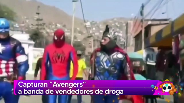 Captura Avengers a vendedores de droga