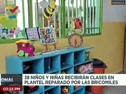 Mérida | Bricomiles rehabilitan la U.E 15 de Enero en la comuna 16 de Diciembre