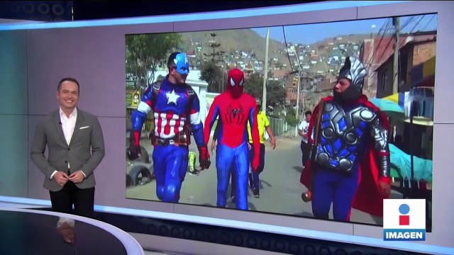 Policías se disfrazan de superhéroes y desarticulan banda de narcomenudistas