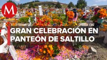 Continúan las celebraciones por día de muertos en panteones de Coahuila