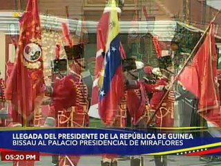 Jefe de Estado recibe al Presidente de la República de Guinea Bissau en el Palacio de Miraflores
