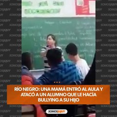 Una mamá entró al aula y atacó a un alumno que le hacía bullying a su hijo