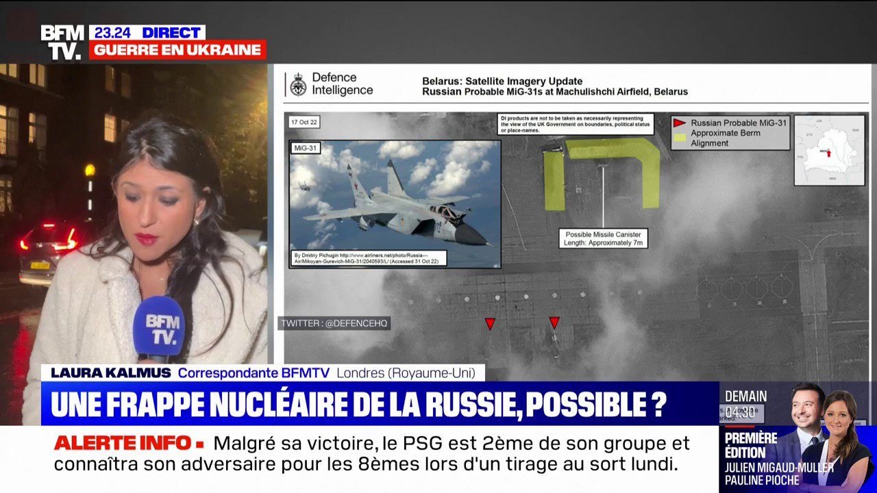 Londres affirme que la Russie a installé des avions de chasse dotés de missiles hypersoniques sur une base biélorusse