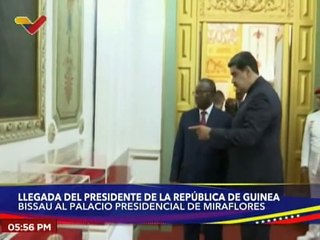 Jefe de Estado sostiene reunión de trabajo con el presidente de la República de Guinea-Bissau