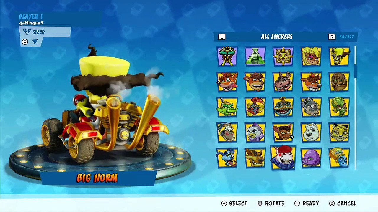 All Team Cortex Kart Decals & Stickers Showcase - Crash Team Racing Nitro-Fueled
