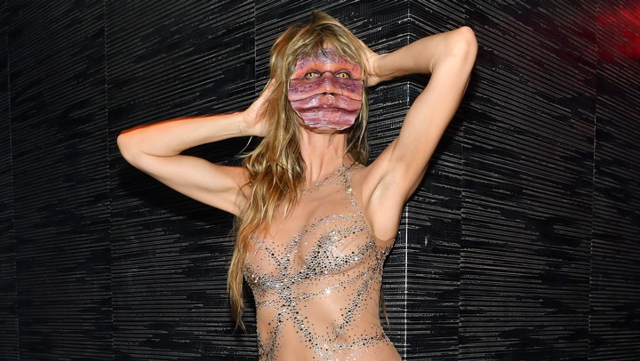 Heidi Klums Halloween After Party: Wurm-Kostüm gegen Nackt-Outfit getauscht