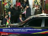 Jefe de Estado despide con honores al Presidente de la República de Guinea Bissau Embaló