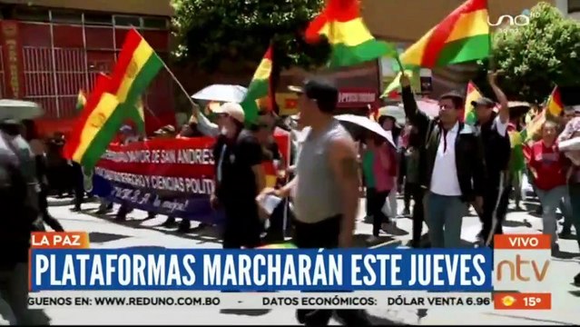 Activistas marcharán este jueves en La Paz, piden solución al conflicto de Santa Cruz por el Censo