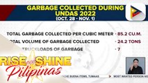 Tone-toneladang basura, nahakot ng MMDA sa mga sementeryo sa NCR matapos ang paggunita ng Undas.