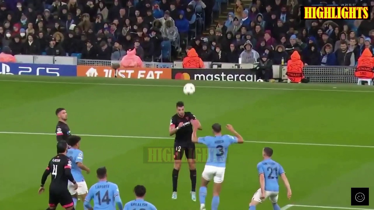 Manchester City vs Sevilla 3-1 Champions League | Highlights & All Goals
