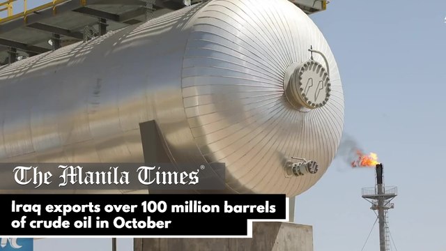 Iraq exports over 100 million barrels of crude oil in October