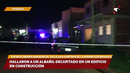 Hallaron a un albañil decapitado en un edificio en construcción apuntan a que se trató de un accidente