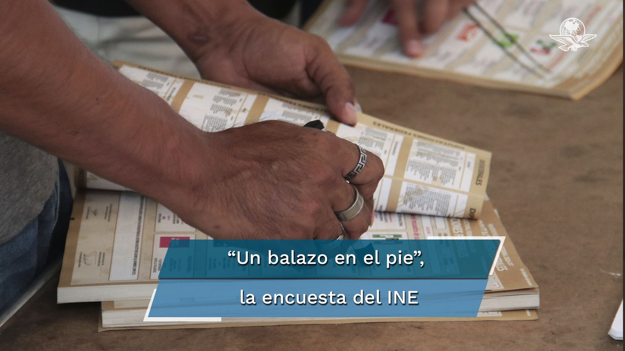 Tunden al INE por encuesta sobre reforma electoral #EnPortada