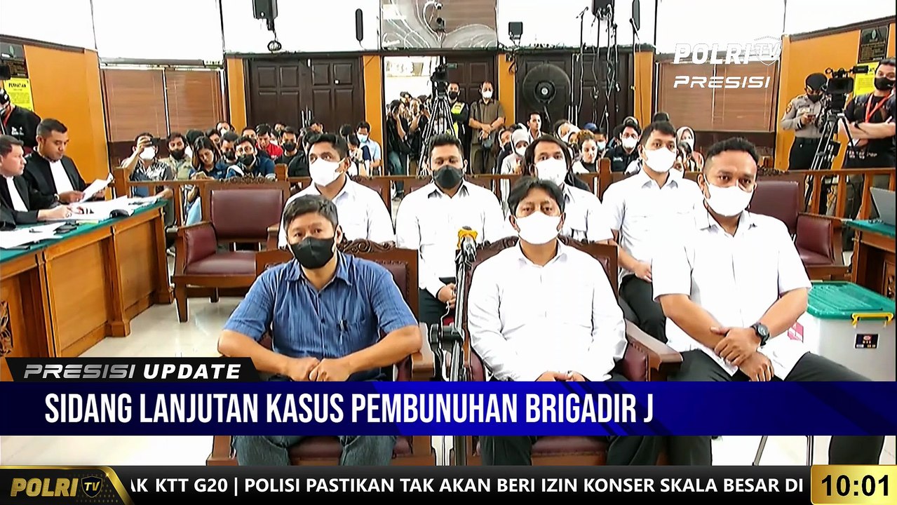 PRESISI UPDATE 10.00 WIB : SIDANG LANJUTAN KASUS PEMBUNUHAN BRIGADIR J