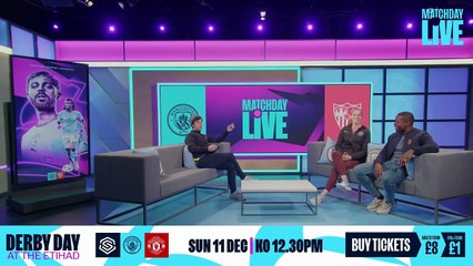 MATCHDAY LIVE _  Man City v Sevilla _ Full Time Reaction _ UEFA Champions League