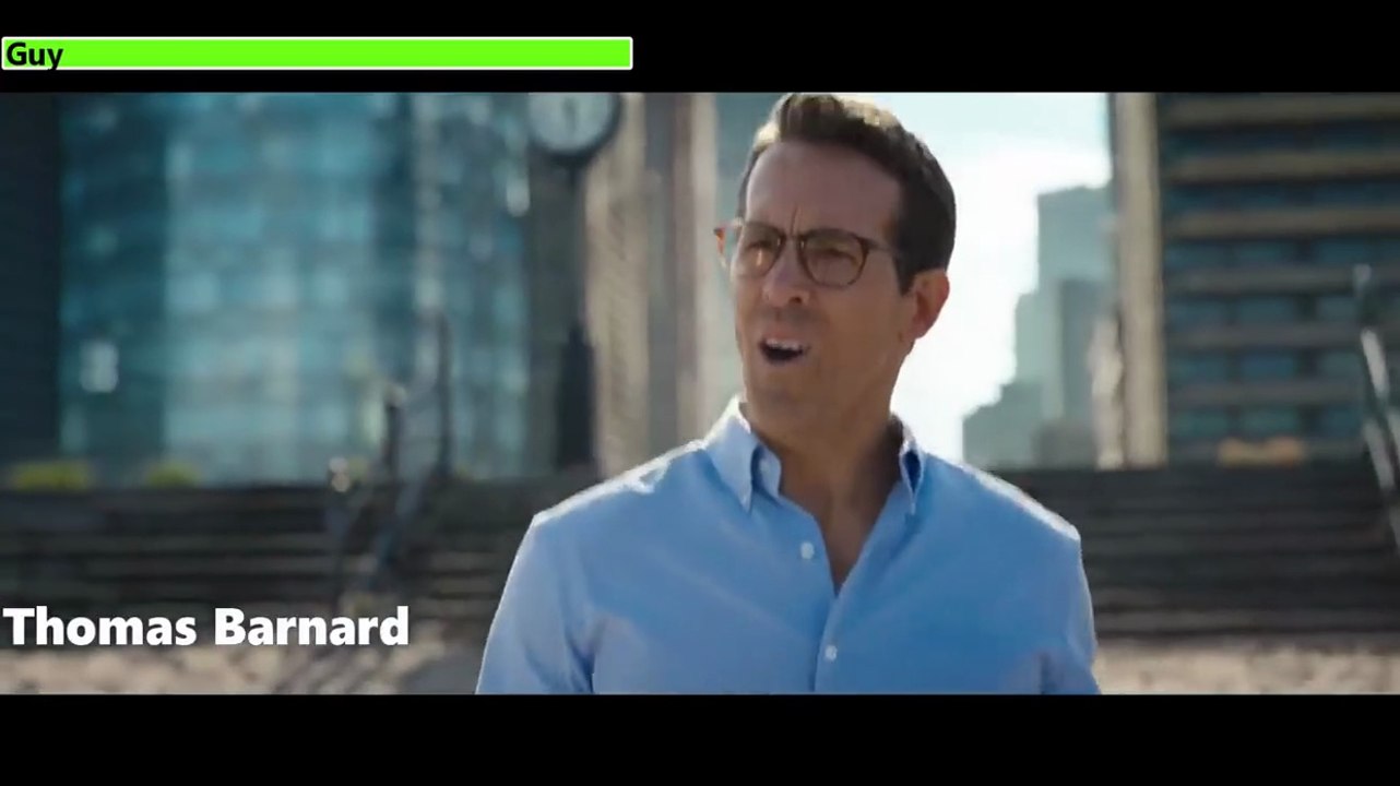 Free Guy (2021) Final Battle with healthbars (WATERMARKED Version)