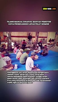 TILANG MANUAL DIHAPUS, BANYAK PEMOTOR KOTA PROBOLINGGO LEPAS PELAT NOMOR