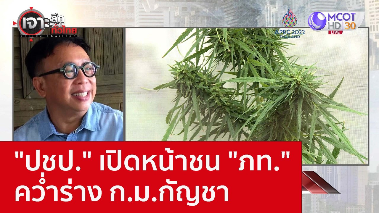 "ปชป." เปิดหน้าชน "ภท." คว่ำร่าง ก.ม.กัญชา : เจ...