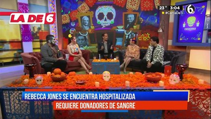 Rebecca Jones se encuentra hospitalizada