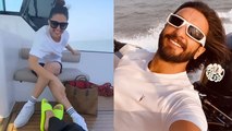 Deepika Padukone Ranveer Singh Romantic Vacation Video Viral, साथ में Twinning|Boldsky*Entertainment