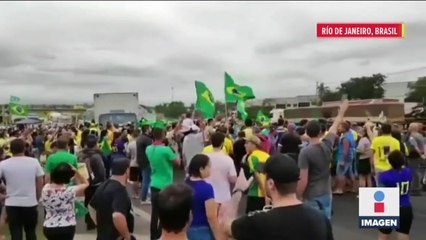 Más de 100 mil simpatizantes de Bolsonaro protestaron en Brasil