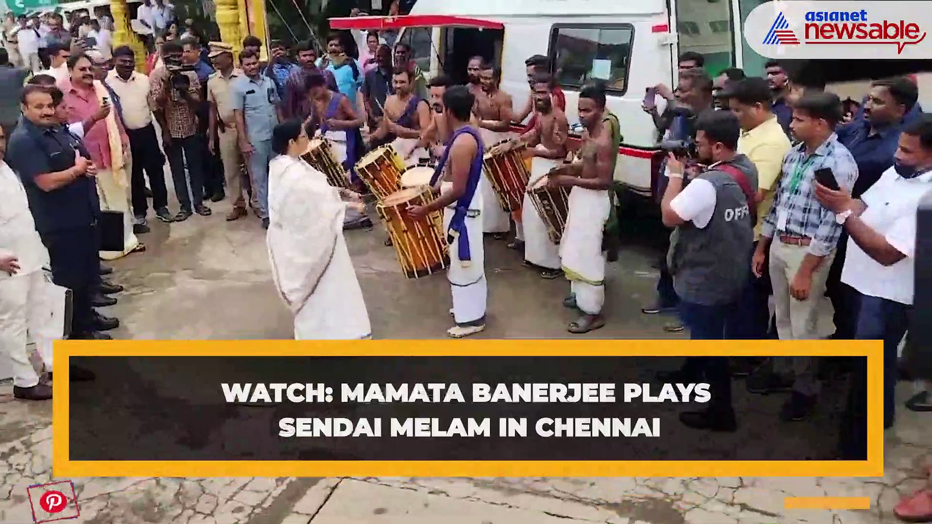 Viral Video: Mamata Banerjee plays Sendai Melam in Chennai