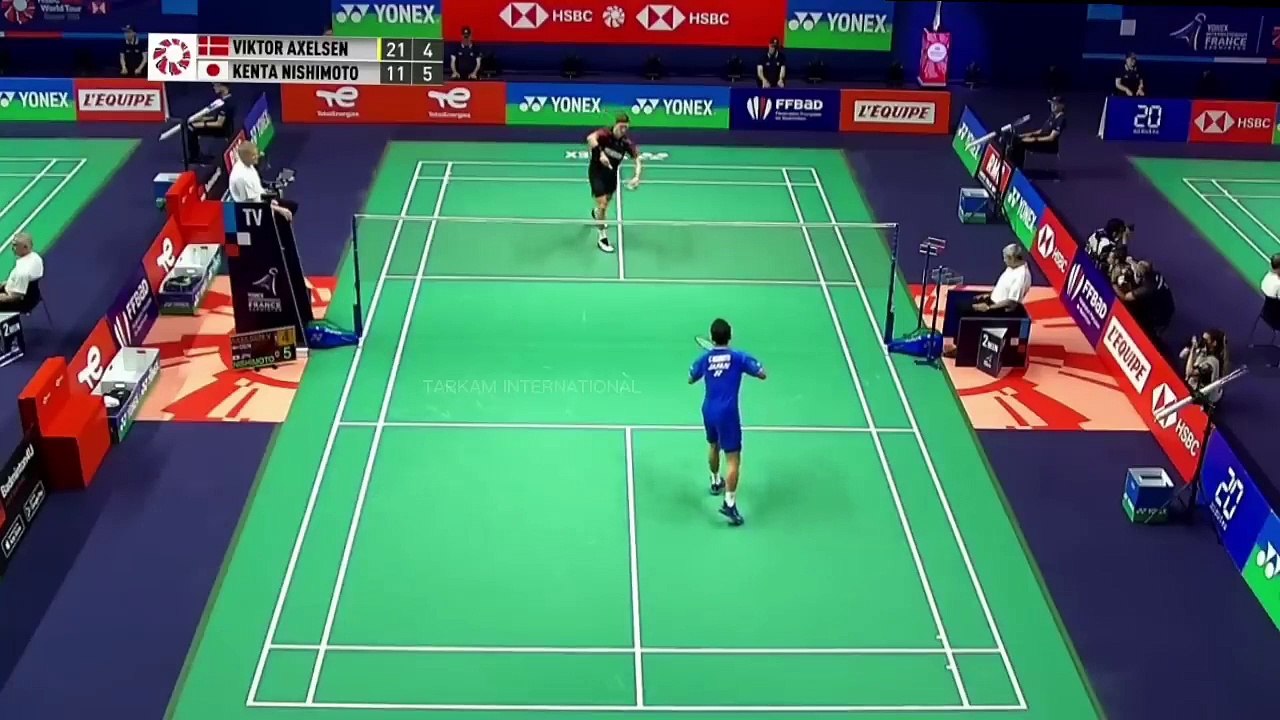Badminton French Open 2022 Viktor Axelsen DENMARK vs Kenta Nishimoto JAPAN video Dailymotion