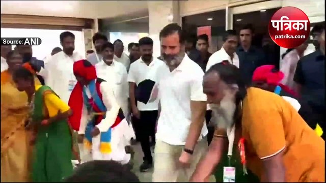 आदिवासी लोक नृत्य 'धीमसा' करने वाले लोगों के साथ जमकर नाचे राहुल गांधी; देखें वीडियो