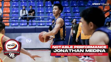 NCAA Season 98 | Notable Performance: Jonathan Medina (Mapua vs JRU)